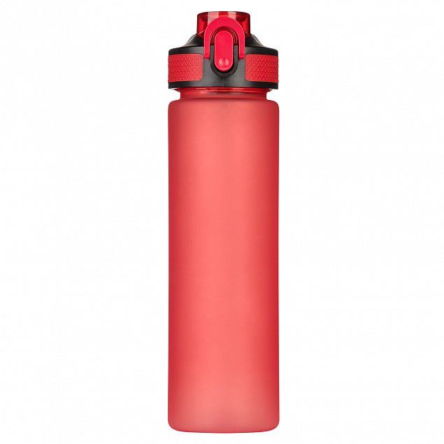 Спортивная бутылка для воды, Flip, 700 ml, красная с логотипом в Нефтекамске заказать по выгодной цене в кибермаркете AvroraStore