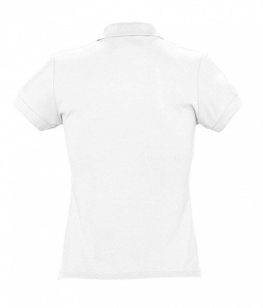 Рубашка поло женская PASSION 170, белая с логотипом в Нефтекамске заказать по выгодной цене в кибермаркете AvroraStore