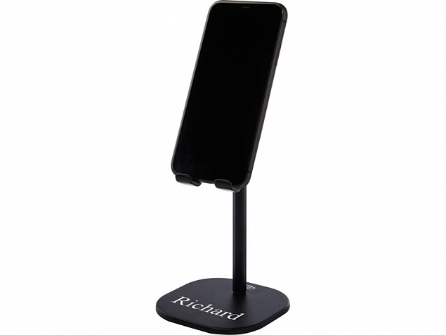 Rise подставка для телефона/планшета, черный с логотипом в Нефтекамске заказать по выгодной цене в кибермаркете AvroraStore