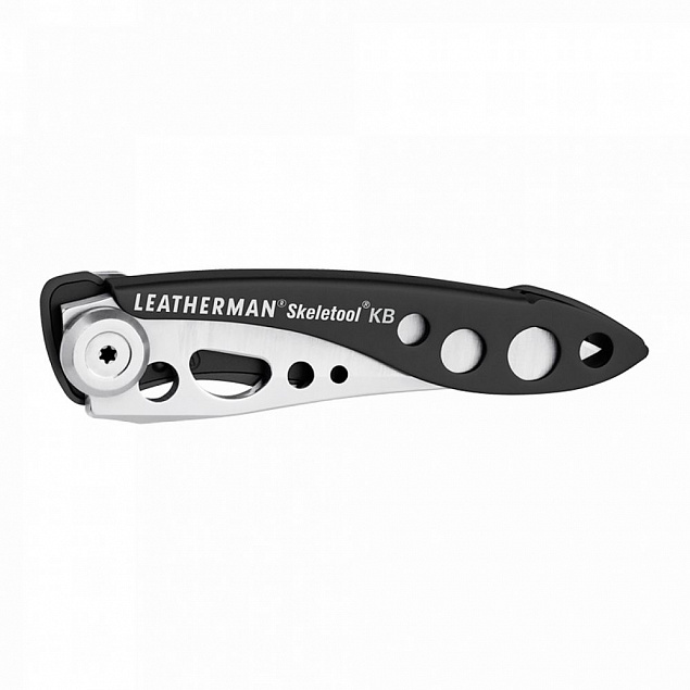 Нож Skeletool KBX, стальной с черным с логотипом в Нефтекамске заказать по выгодной цене в кибермаркете AvroraStore