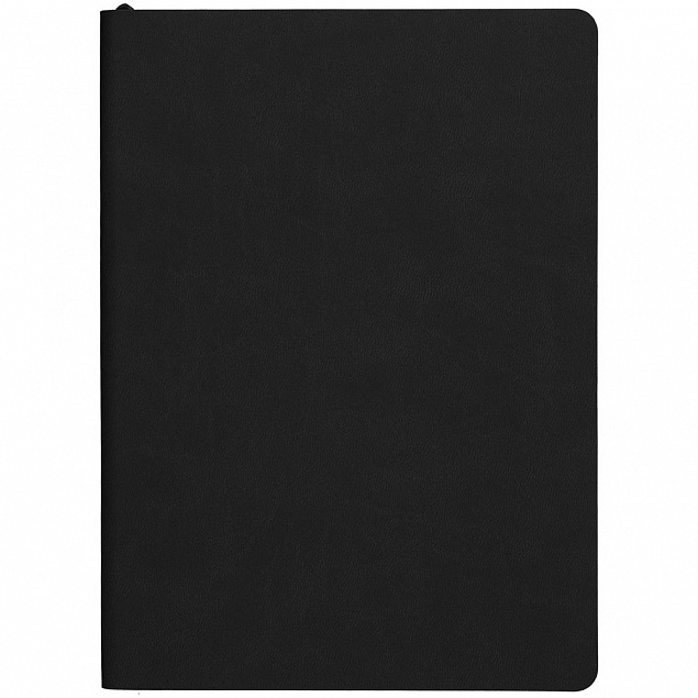 Блокнот Verso в клетку, черный с логотипом в Нефтекамске заказать по выгодной цене в кибермаркете AvroraStore