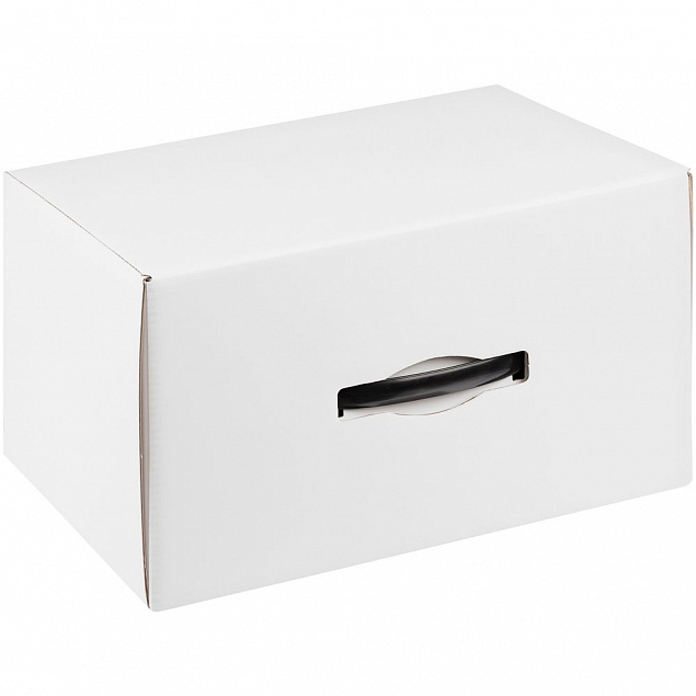 Коробка Matter High Light, белая с черной ручкой с логотипом в Нефтекамске заказать по выгодной цене в кибермаркете AvroraStore