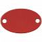 Шильдик металлический Alfa Oval, красный с логотипом в Нефтекамске заказать по выгодной цене в кибермаркете AvroraStore