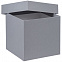 Коробка Cube M, серая с логотипом в Нефтекамске заказать по выгодной цене в кибермаркете AvroraStore