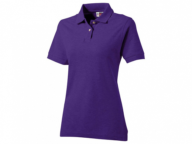 Рубашка поло Boston женская, фиолетовый с логотипом в Нефтекамске заказать по выгодной цене в кибермаркете AvroraStore