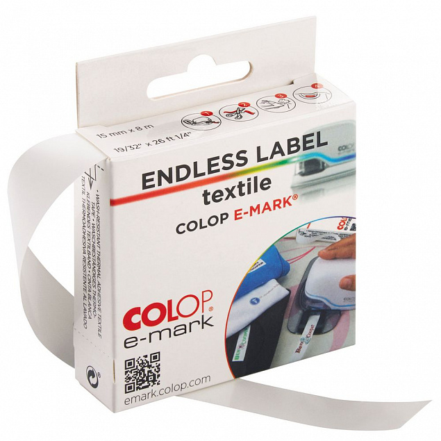 Термоклеевая лента COLOP e-mark для текстиля с логотипом в Нефтекамске заказать по выгодной цене в кибермаркете AvroraStore