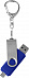Флешка Double Twist 16 Гб синяя с логотипом в Нефтекамске заказать по выгодной цене в кибермаркете AvroraStore