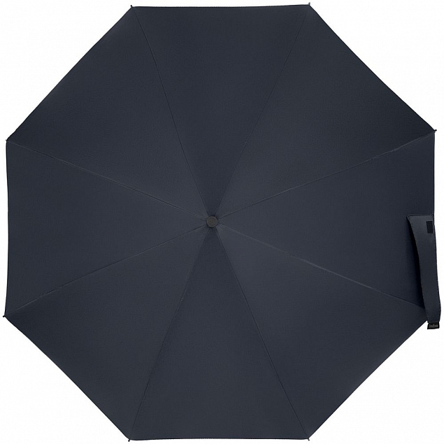 Складной зонт doubleDub, темно-синий с логотипом в Нефтекамске заказать по выгодной цене в кибермаркете AvroraStore
