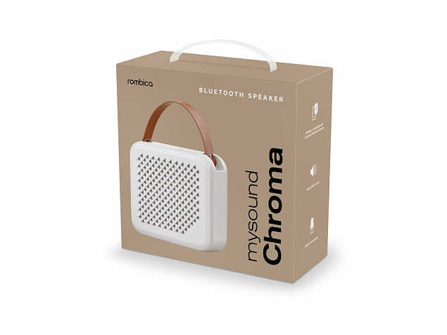 Портативная акустика Rombica mysound Chroma White с логотипом в Нефтекамске заказать по выгодной цене в кибермаркете AvroraStore