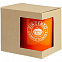 Коробка для кружки с окошком, крафт с логотипом в Нефтекамске заказать по выгодной цене в кибермаркете AvroraStore