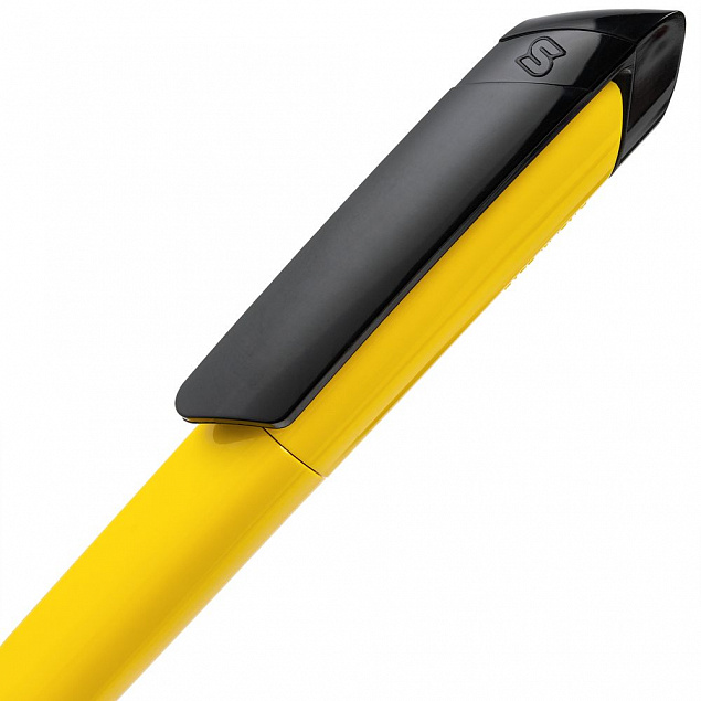 Ручка шариковая S Bella Extra, желтая с логотипом в Нефтекамске заказать по выгодной цене в кибермаркете AvroraStore