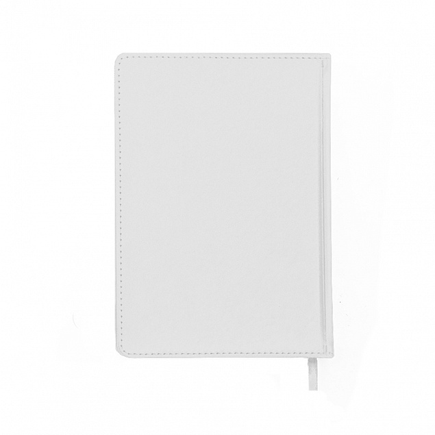 Ежедневник недатированный Campbell, А5,  белый, белый блок с логотипом в Нефтекамске заказать по выгодной цене в кибермаркете AvroraStore