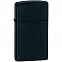 Зажигалка Zippo Slim Matt, матовая черная с логотипом в Нефтекамске заказать по выгодной цене в кибермаркете AvroraStore