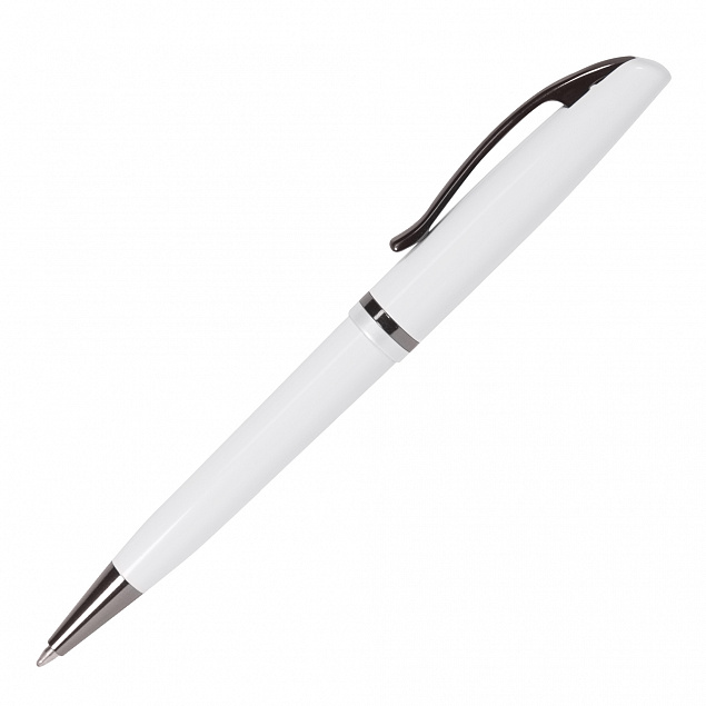 Шариковая ручка ART, белая с логотипом в Нефтекамске заказать по выгодной цене в кибермаркете AvroraStore