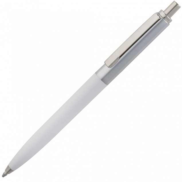 Ручка шариковая Popular, белая с логотипом в Нефтекамске заказать по выгодной цене в кибермаркете AvroraStore