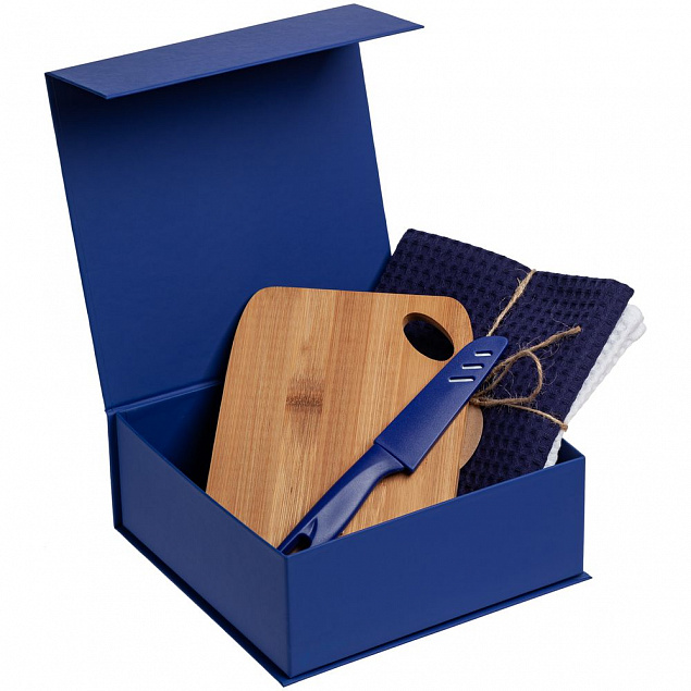 Коробка BrightSide, синяя с логотипом в Нефтекамске заказать по выгодной цене в кибермаркете AvroraStore