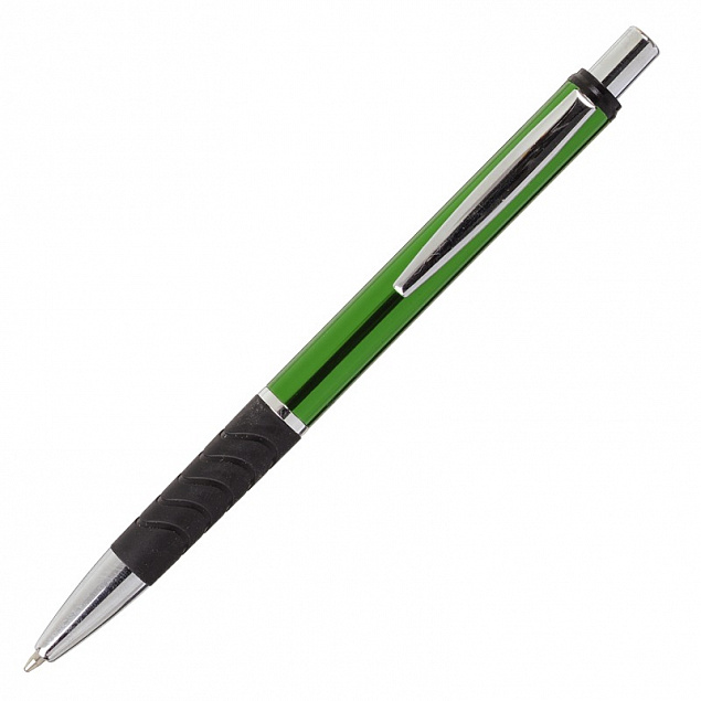 Шариковая ручка Andante, зеленая/черная с логотипом в Нефтекамске заказать по выгодной цене в кибермаркете AvroraStore