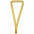 Лента для медали с пряжкой Ribbon, золотистая с логотипом в Нефтекамске заказать по выгодной цене в кибермаркете AvroraStore