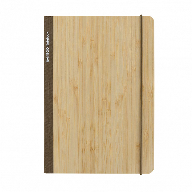 Блокнот Scribe с обложкой из бамбука, А5, 80 г/м² с логотипом в Нефтекамске заказать по выгодной цене в кибермаркете AvroraStore