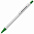 Ручка шариковая Chromatic White, белая с зеленым с логотипом в Нефтекамске заказать по выгодной цене в кибермаркете AvroraStore