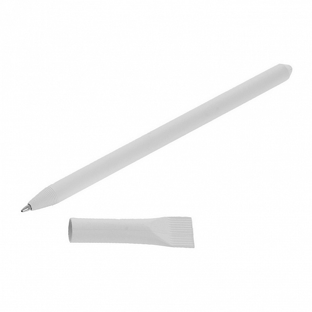 Эко ручка, белая с логотипом в Нефтекамске заказать по выгодной цене в кибермаркете AvroraStore