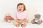 Футболка детская с длинным рукавом Baby Prime, розовая с молочно-белым с логотипом в Нефтекамске заказать по выгодной цене в кибермаркете AvroraStore