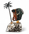 Часы «Пальмовый рай» из яшмы с бронзой с логотипом в Нефтекамске заказать по выгодной цене в кибермаркете AvroraStore