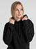 Толстовка с капюшоном унисекс Hoodie, черная с логотипом в Нефтекамске заказать по выгодной цене в кибермаркете AvroraStore