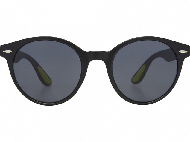 Steven модные круглые солнцезащитные очки, зеленый лайм с логотипом в Нефтекамске заказать по выгодной цене в кибермаркете AvroraStore