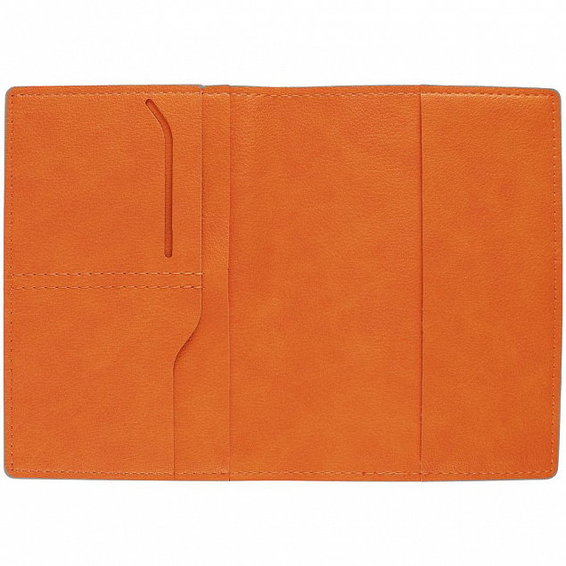 Обложка для паспорта Petrus, оранжевая с логотипом в Нефтекамске заказать по выгодной цене в кибермаркете AvroraStore