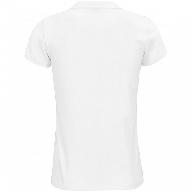 Рубашка поло женская Planet Women, белая с логотипом в Нефтекамске заказать по выгодной цене в кибермаркете AvroraStore