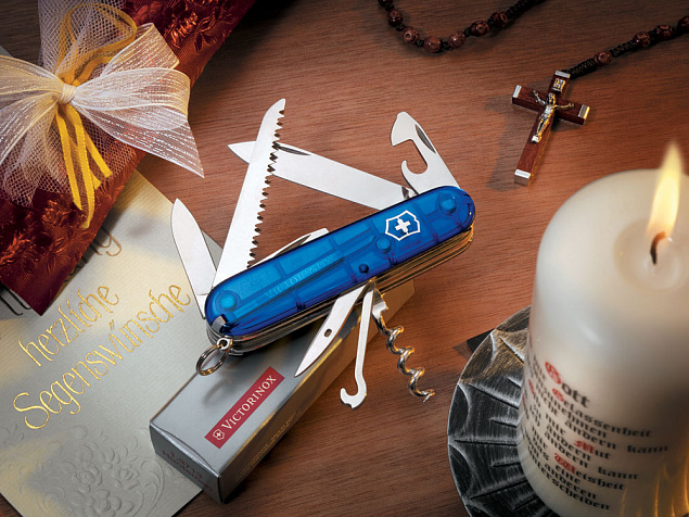 Нож перочинный «Huntsman», 91 мм, 15 функций с логотипом в Нефтекамске заказать по выгодной цене в кибермаркете AvroraStore