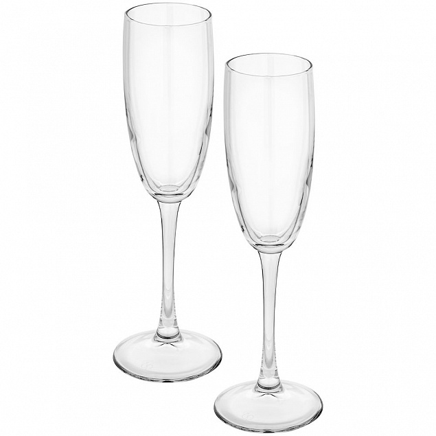 Набор из 2 бокалов для шампанского «Энотека» с логотипом в Нефтекамске заказать по выгодной цене в кибермаркете AvroraStore