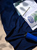 Флисовый плед Warm&Peace, синий с логотипом в Нефтекамске заказать по выгодной цене в кибермаркете AvroraStore