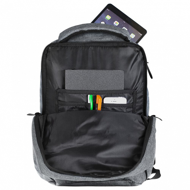 Рюкзак для ноутбука Burst, серый с логотипом в Нефтекамске заказать по выгодной цене в кибермаркете AvroraStore