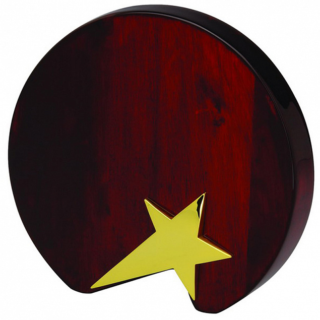 Плакетка наградная "Звезда" с логотипом в Нефтекамске заказать по выгодной цене в кибермаркете AvroraStore