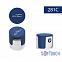 Беспроводная Bluetooth колонка "Echo", белый/темно-синий покрытие soft touch с логотипом в Нефтекамске заказать по выгодной цене в кибермаркете AvroraStore