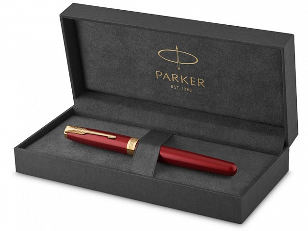 Перьевая ручка Parker Sonnet, F с логотипом в Нефтекамске заказать по выгодной цене в кибермаркете AvroraStore