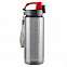 Бутылка для воды Feelsogood 600 мл, красный / серый с логотипом в Нефтекамске заказать по выгодной цене в кибермаркете AvroraStore