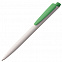 Ручка шариковая Senator Dart Polished, бело-зеленая с логотипом в Нефтекамске заказать по выгодной цене в кибермаркете AvroraStore