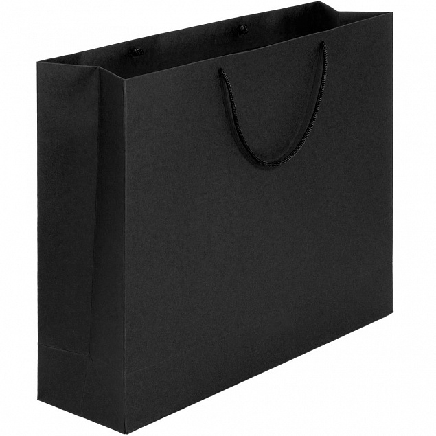 Пакет Ample L, черный с логотипом в Нефтекамске заказать по выгодной цене в кибермаркете AvroraStore
