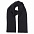 Шарф вязаный  двойной "WIND SCARF"_черный,100% акрил  с логотипом в Нефтекамске заказать по выгодной цене в кибермаркете AvroraStore