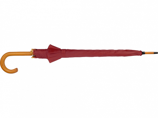 Зонт-трость Радуга, бордовый с логотипом в Нефтекамске заказать по выгодной цене в кибермаркете AvroraStore