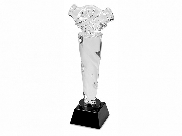 Награда "Рукопожатие" с логотипом в Нефтекамске заказать по выгодной цене в кибермаркете AvroraStore