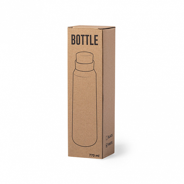 Бутылка для воды ANUKIN, черный, 770 мл, нержавеющая сталь с логотипом в Нефтекамске заказать по выгодной цене в кибермаркете AvroraStore