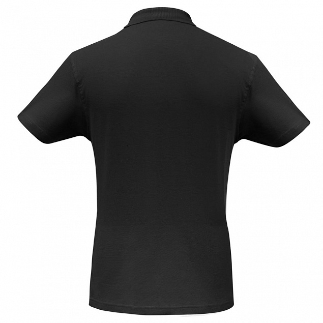Рубашка поло ID.001 черная с логотипом в Нефтекамске заказать по выгодной цене в кибермаркете AvroraStore