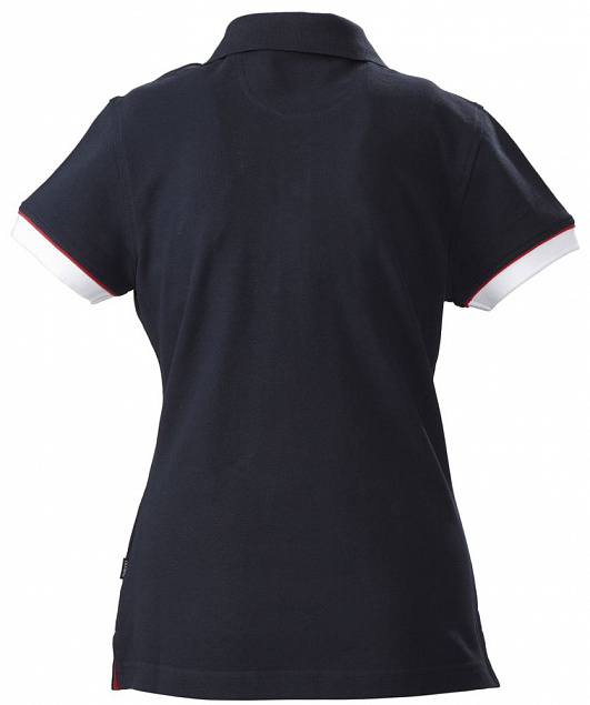 Рубашка поло женская ANTREVILLE, темно-синяя с логотипом в Нефтекамске заказать по выгодной цене в кибермаркете AvroraStore