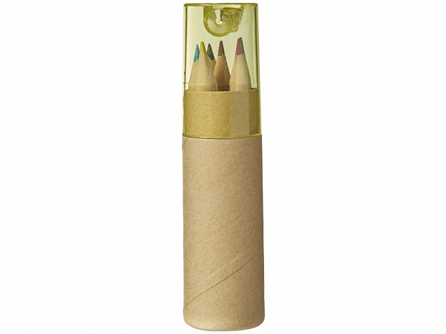 Набор карандашей Тук, желтый с логотипом в Нефтекамске заказать по выгодной цене в кибермаркете AvroraStore