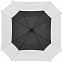 Квадратный зонт-трость Octagon, черный с белым с логотипом в Нефтекамске заказать по выгодной цене в кибермаркете AvroraStore