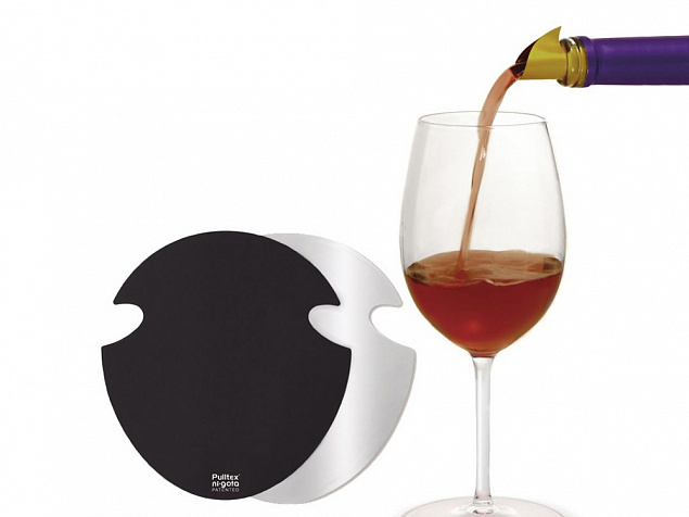 Набор аксессуаров для вина Nigota, серебристый с логотипом в Нефтекамске заказать по выгодной цене в кибермаркете AvroraStore